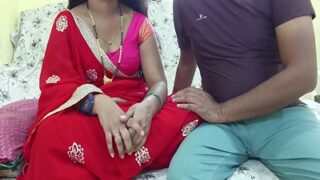 Bangla Boudhi Wears Red Saree Fuck Devar Xxx